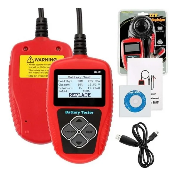 Powermaster Ba101 12V 30-220Ah Aku Test Cıhazı - Görsel 6