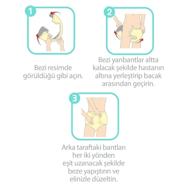 Sleepy Belbantlı Büyük Boy L 30'lu 2 Adet Hasta Bezi - Görsel 6
