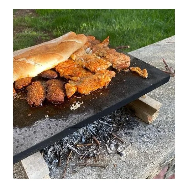 Doğal Bazalt Fırın Taşı - Tam Fırın Boyutu (30x40cm),Fırın Taşı, Pizza Taşı, Mangal Taşı, Doğal Taş, Pişirme Taşı - Görsel 2