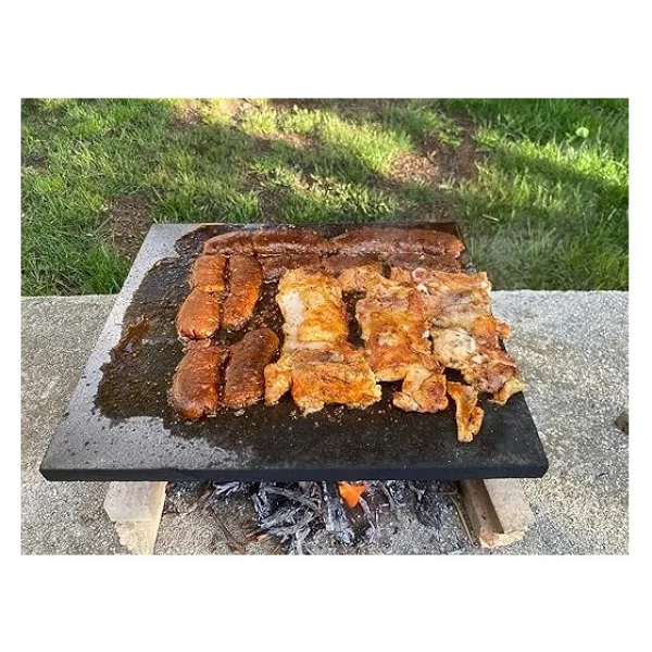Doğal Bazalt Fırın Taşı - Tam Fırın Boyutu (30x40cm),Fırın Taşı, Pizza Taşı, Mangal Taşı, Doğal Taş, Pişirme Taşı - Görsel 3