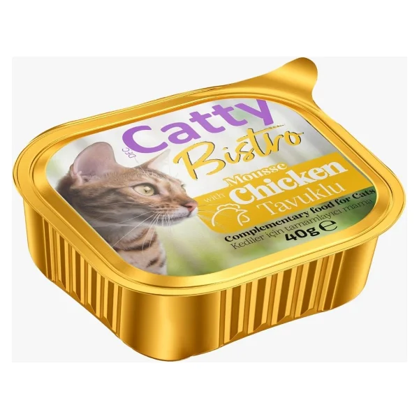 Catty Bistro Mousse Tavuklu 40 gr Yetişkin Konserve Kedi Maması - Görsel 3
