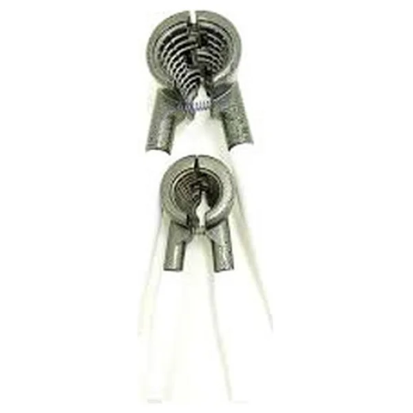 2 Parça Set Metal Fındık - Ceviz Kıracak Beyaz Saplı - Görsel 2