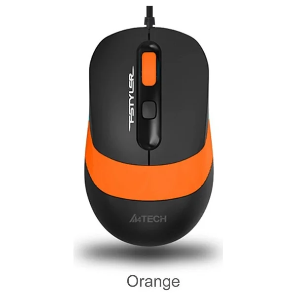 A4 Tech FM10 Turuncu Optik Kablolu Mouse - Görsel 3