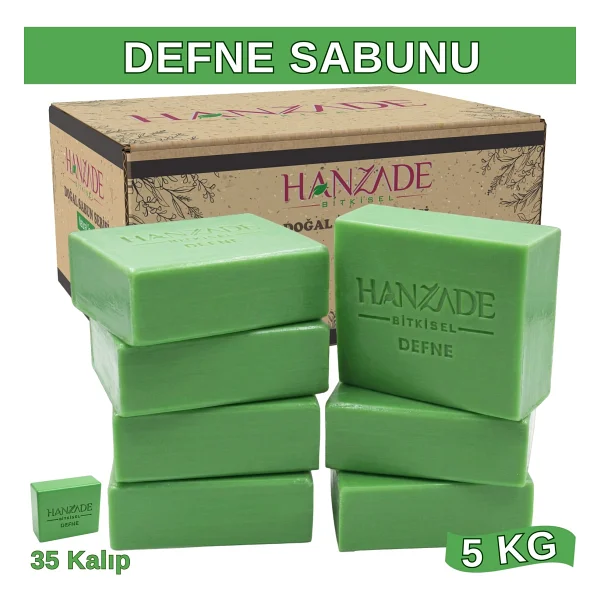 Hanzade Bitkisel Doğal El Yapımı Hatay Defne Sabunu 5 KG - Görsel 7