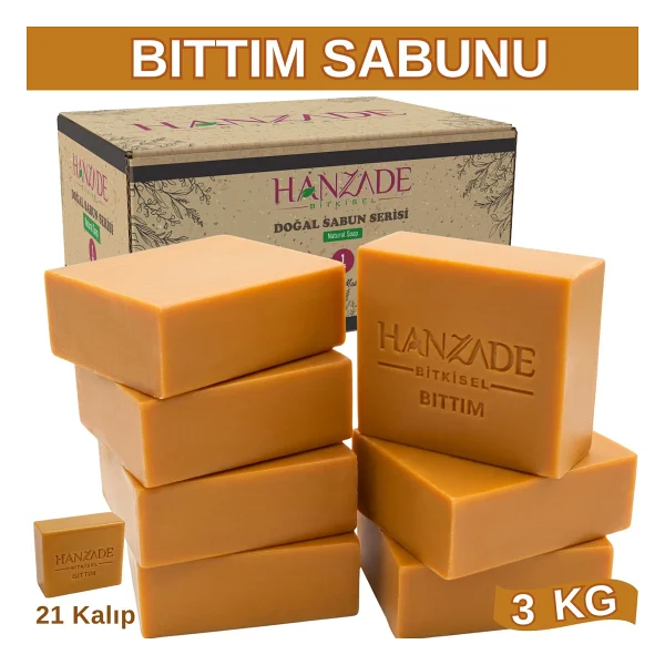 Hanzade Bitkisel Doğal El Yapımı Hatay Bıttım Sabunu 3 KG - Görsel 7