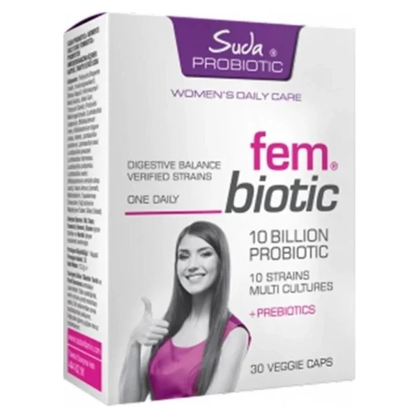 Suda Probiotic Fem Biotic 30 Kapsül - Görsel 4
