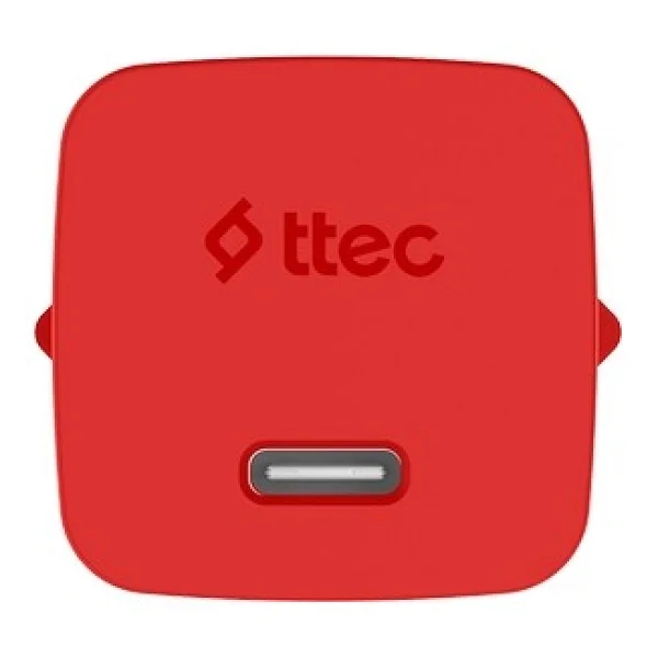 Ttec SmartCharger 2SCG20CNK 20 W Kırmızı Type-C Kablolu Hızlı Şarj Aleti - Görsel 4