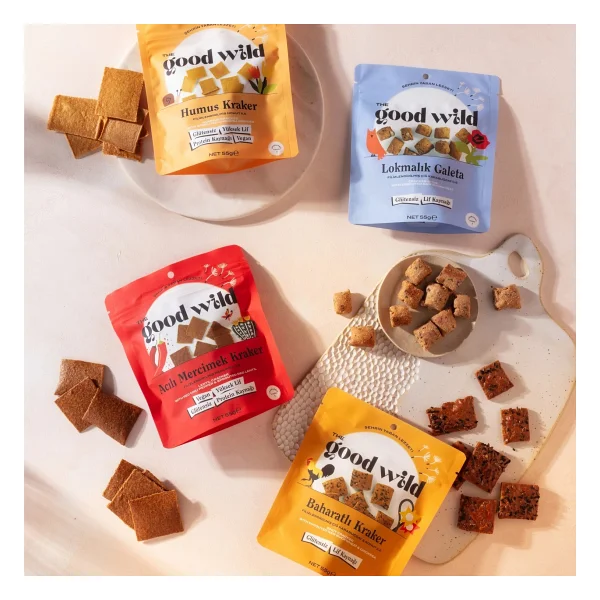 The Good Wild Glutensiz Baharatlı Kraker 55 gr - Görsel 5