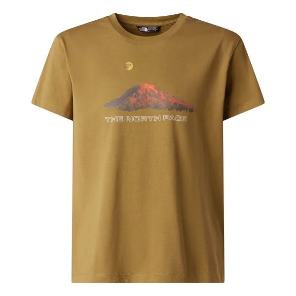 The North Face Mountain Night Relaxed NF0A8G1U2EL1 Haki Kısa Kollu Bisiklet Yaka Çocuk Tişört - Görsel 7