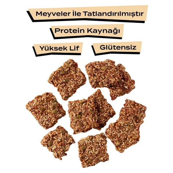 The Good Wild Glutensiz Hurmalı Tohum Kraker 55 gr - Görsel 2