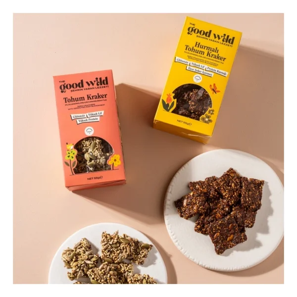 The Good Wild Glutensiz Hurmalı Tohum Kraker 55 gr - Görsel 5