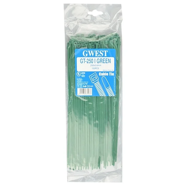 Gwest Yeşil Kablo Bağı Plastik Cırt Kelepçe 3.6X150Mm 100 Adet Yeşil 3.6X150 Mm - 3,6 x 150 mm - Görsel 6