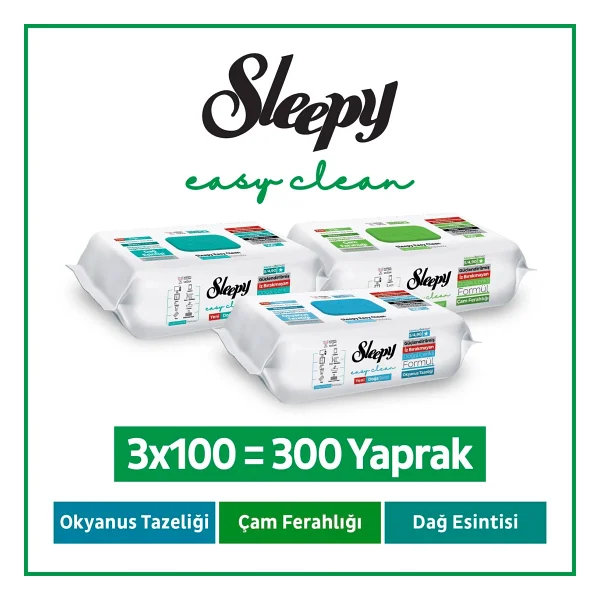 Sleepy Ocean Okyanus Esintisi Yüzey Temizlik Havlusu 100 Yaprak 3'lü - Görsel 6