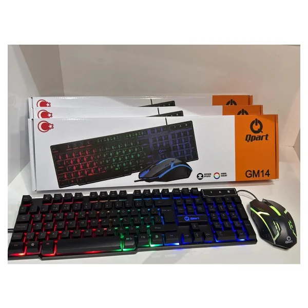 Qpart GM14 Kablolu Oyuncu Klavye Mouse Seti - Görsel 6