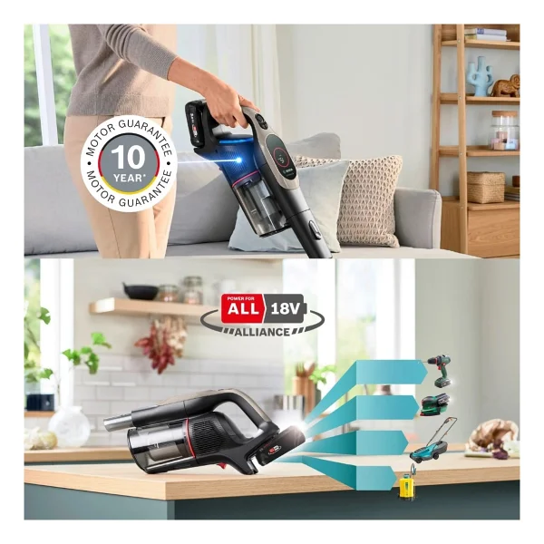 Bosch Unlimited 9 Grafit BCS931GAC Şarjlı Dikey Süpürge - Görsel 6