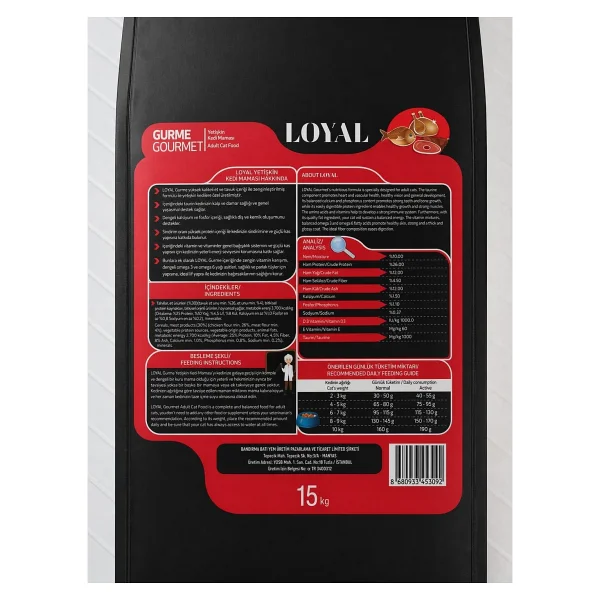 Loyal Gurme 15 kg Yetişkin Kedi Maması - Görsel 4