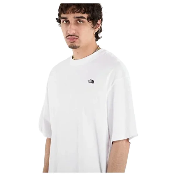 The North Face Essential Simple Dome NF0A8EVWFN41 Beyaz Kısa Kollu Bisiklet Yaka Erkek Oversize Tişört - Görsel 8