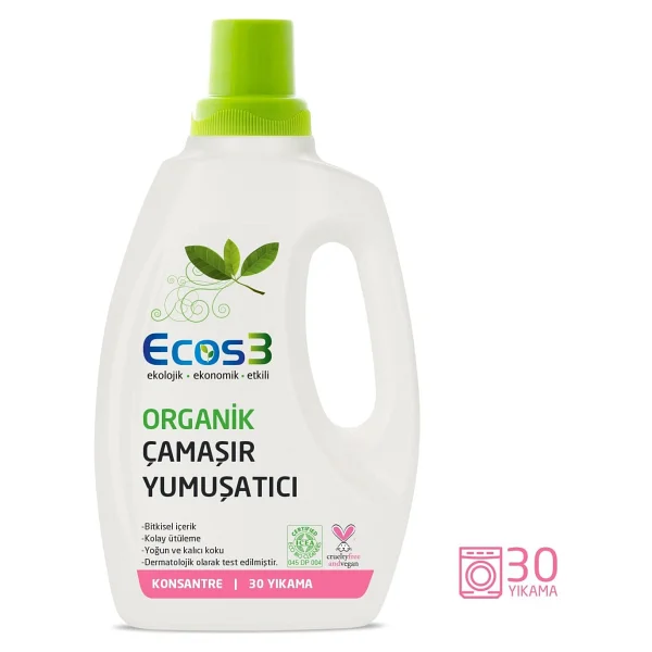 Ecos3 Organik Konsantre Bitkisel Yumuşatıcı 750 ml - Görsel 2