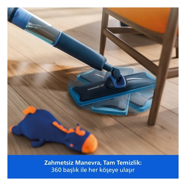 Philips OnUp 360 Derece Kablosuz Zemin Temizleyici Elektrikli Mop - Görsel 5