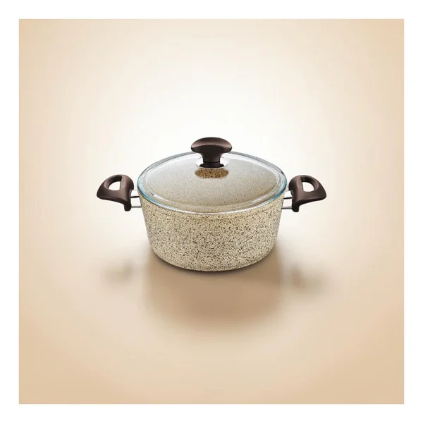 Falez Creamy 20 cm Derin Granit Tencere - Görsel 2