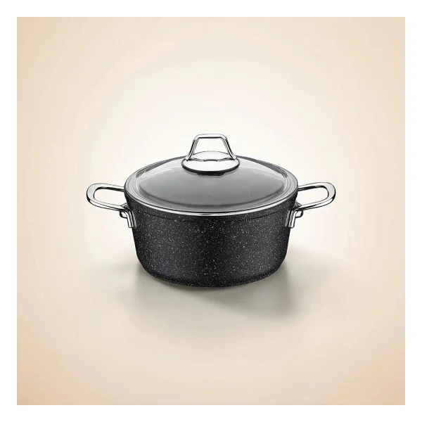 Falez Black Line 26 cm Derin Granit Tencere - Görsel 2