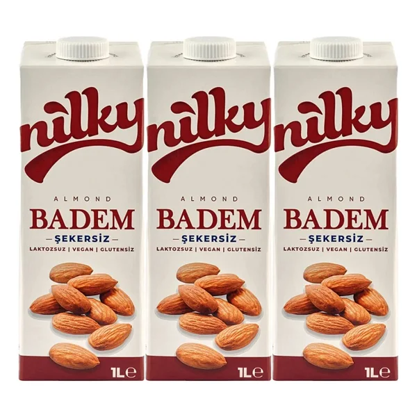 Nilky Şekersiz Badem Sütü 1 lt - Görsel 8