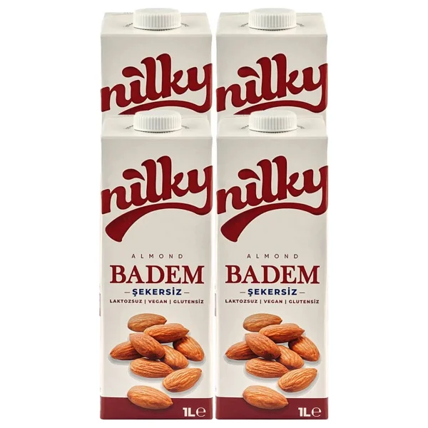 Nilky Şekersiz Badem Sütü 1 lt - Görsel 9
