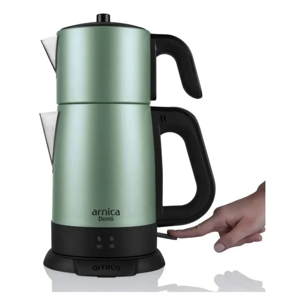 Arnica Demli IH33153 Yeşil 1800 W Çelik Çay Makinesi - Görsel 3