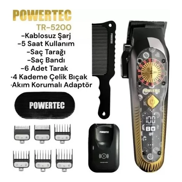 Powertec TR-5200 Saç Kesme Makinesi - Görsel 5
