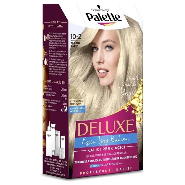 Palette Deluxe 10.2 Platin Sarısı Saç Boyası - Görsel 3