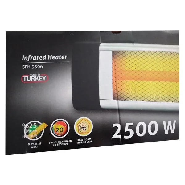 Sinbo SFH 3396 2500 W Infrared Isıtıcı - Ayak Hariç - Görsel 3