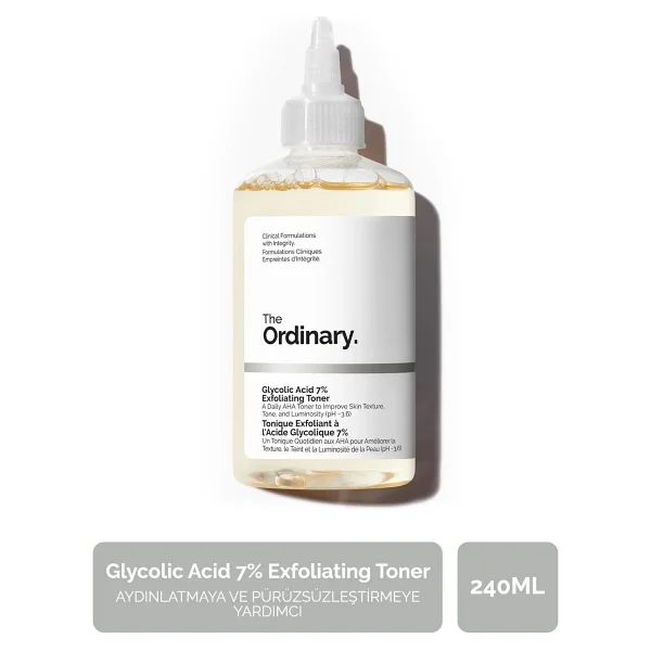 The Ordinary Glycolic Acid 7% Exfoliating 240 ml Tonik - Görsel 3
