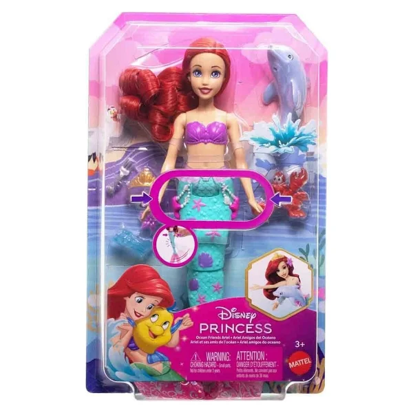 Disney Prenses Okyanustaki Dostlarım Ariel Bebek JFC39 - Görsel 2