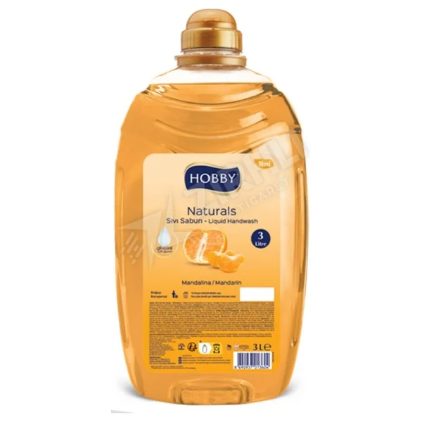 4 ADET Hobby Sıvı Sabun Gls Natural Mandalina 3 Lt - Görsel 2