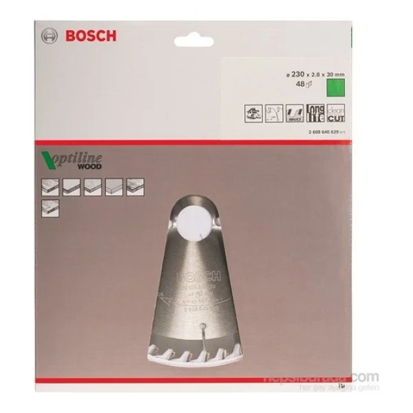 Bosch Optiline 2608640629 230x30 mm 48 Diş Ahşap Daire Testere Bıçağı - Görsel 6