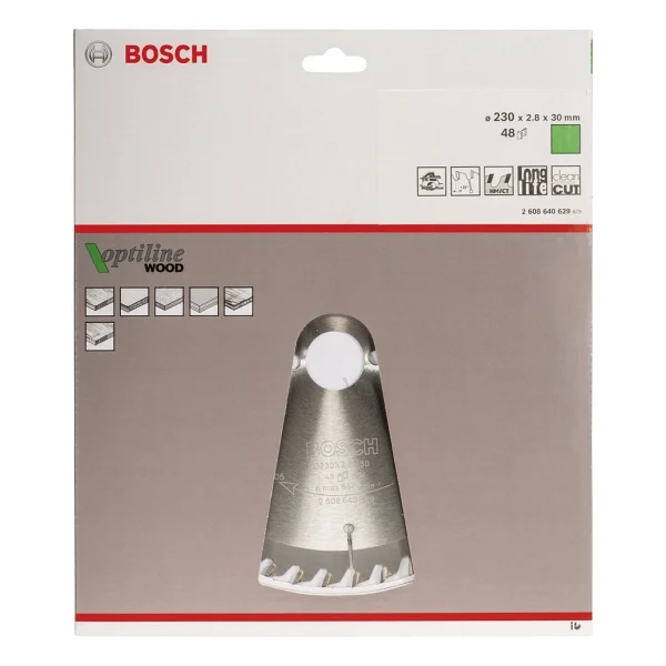 Bosch Optiline 2608640629 230x30 mm 48 Diş Ahşap Daire Testere Bıçağı - Görsel 4