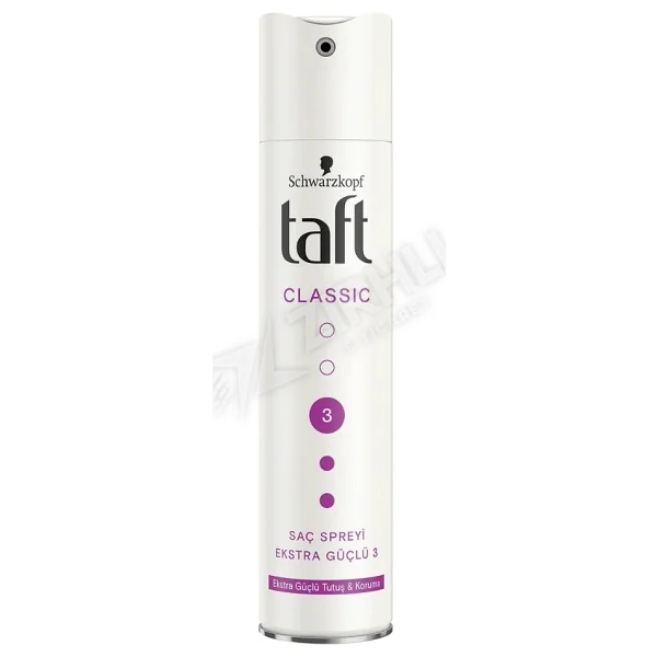 Taft Classic Ekstra Güçlü 250 ml 3 Adet Saç Spreyi - Görsel 2
