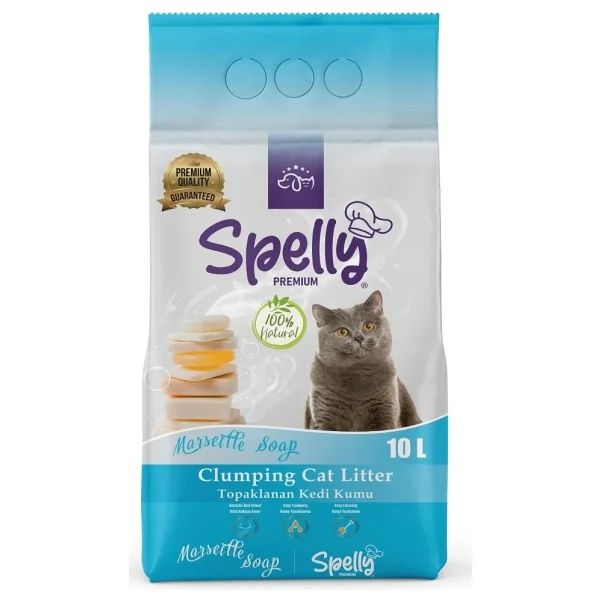 Spelly Premium Marsilya Sabunu Kokulu 10 lt Kedi Kumu - Görsel 3