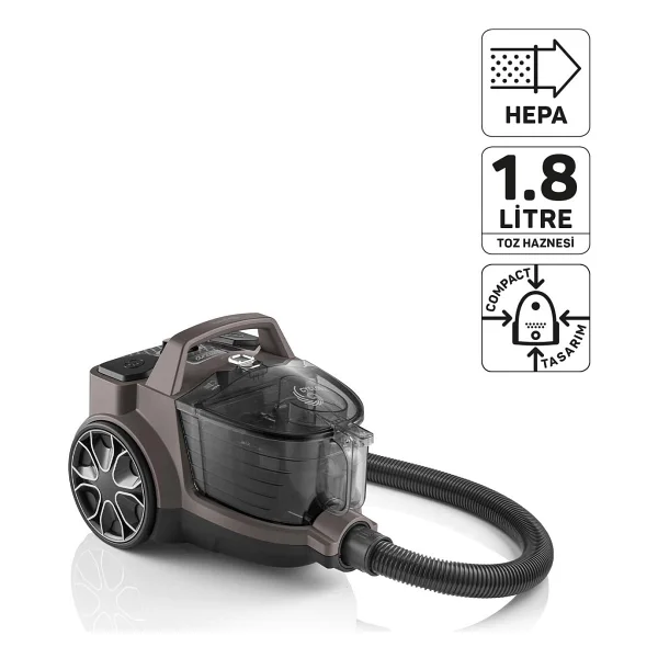 Arzum Focus Pro Cyclone AR4137 890 W Toz Torbasız Elektrikli Süpürge - Görsel 9