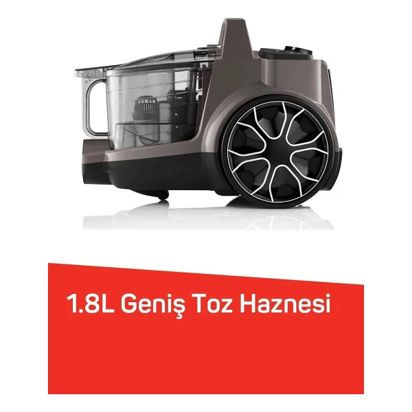 Arzum Focus Pro Cyclone AR4137 890 W Toz Torbasız Elektrikli Süpürge - Görsel 3