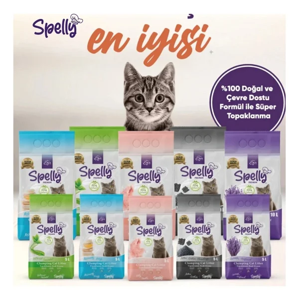 Spelly Premium Aktif Karbonlu 10 lt Kedi Kumu - Görsel 5