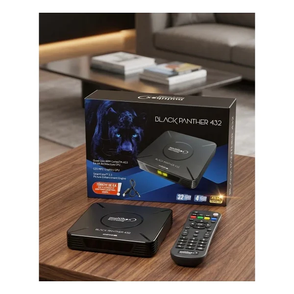 Redline Multibox Black Panther Android TV Box Stick 4-32 - Görsel 2