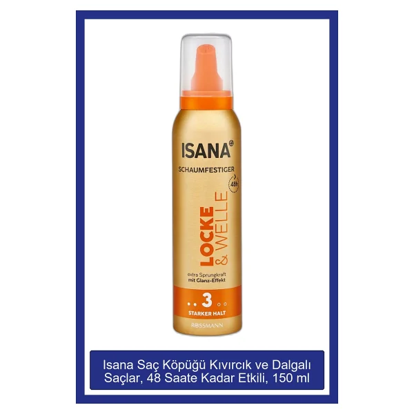 Isana Kıvırcık ve Dalgalı Saçlar 150 ml Saç Köpüğü - Görsel 2