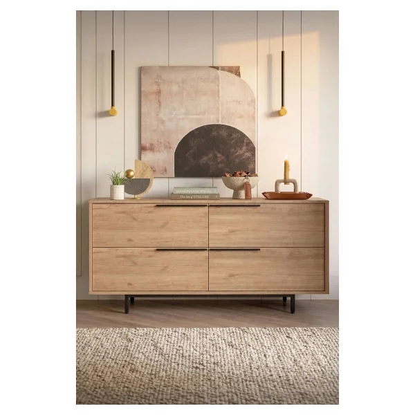 Yurudesign Ocean Konsol 4 Kapaklı Metal Ayaklı 160cm Sepet On3-s - Görsel 3