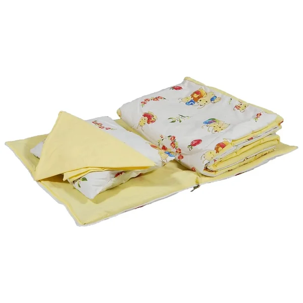 Babynest 15'li Set Puset İçi Minder Emzirme Örtüsü Beşik Içi Nevresim Takımı Sarı Kumaş - Görsel 8