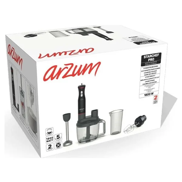 Arzum Starchef Pro AR1204 1800 W Blender Seti - Görsel 9