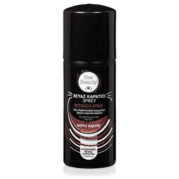Bee Beauty Beyaz Kapatıcı Sprey Koyu Kahve 75 ml - Görsel 2