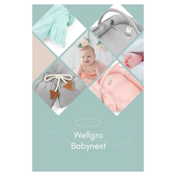Wellgro Melek Kanatlı Oyuncak Barlı Babynest Pembe - Görsel 6