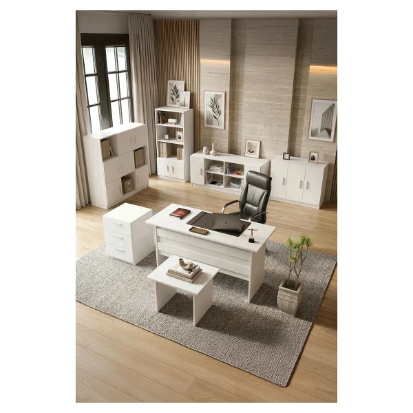 Yurudesign Vario ABCDEFG Ofis Büro Masa Takımı 3 Renk - Beyaz - Görsel 2