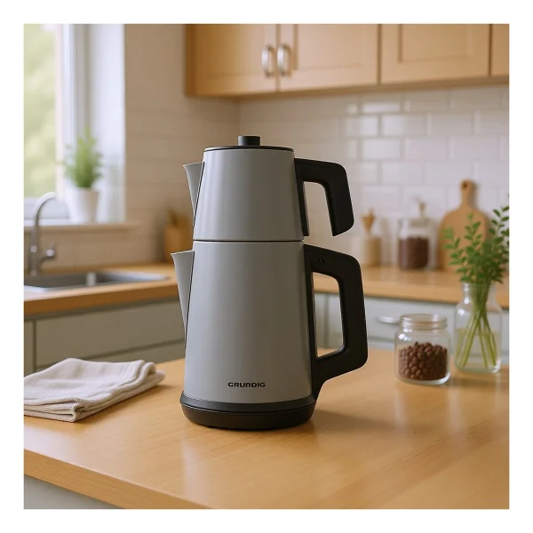 Grundig 0,7 lt Gri Çay Makinesi Çelik Malzeme ile Hızlı Demleme ve Sıcak Tutma Özelliği - Görsel 7